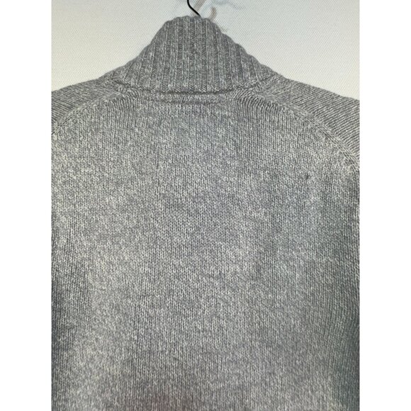 Mens Wool-Blend Preppy Academia Button-Up Sweater Size L Gray Classic - Picture 13 of 15